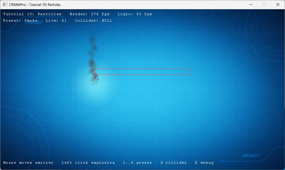 CRM64Pro Tutorial 10 particle effects